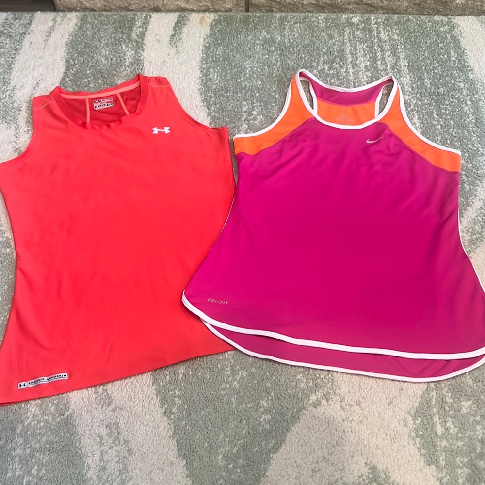 Set of Two Racer Back Workout Tanks